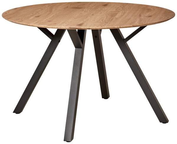JÍDELNÍ STŮL, černá, barvy dubu, 120/120/76 cm MID.YOU - Jídelní stoly, Online Only