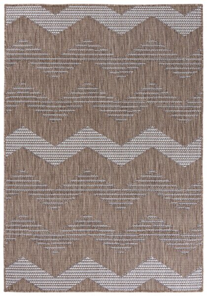 Makro Abra Kusový koberec sisalový TOLEDO 71038/50522 Vlnky hnědý Rozměr: 100x200 cm