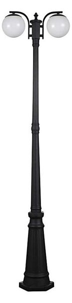 Venkovní lampa 2xE27/60W/230V IP44 199 cm černá