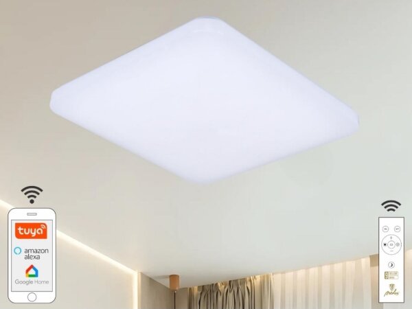 LED Stmívatelné stropní svítidlo OPAL LED/48W/230V Wi-Fi Tuya + DO