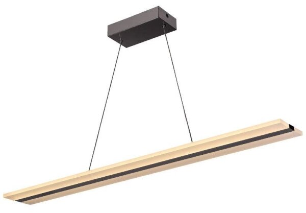 LED Stmívatelný lustr na lanku LED/40W/230V 3000-6500K chrom + dálkové ovládání