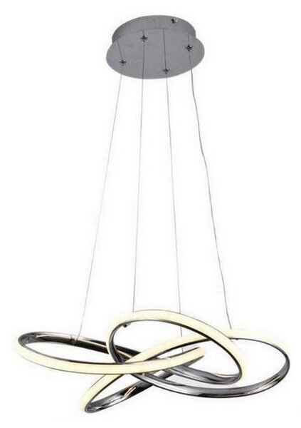 LED Stmívatelný lustr na lanku LED/65W/230V 3000-6500K šedá + dálkové ovládání