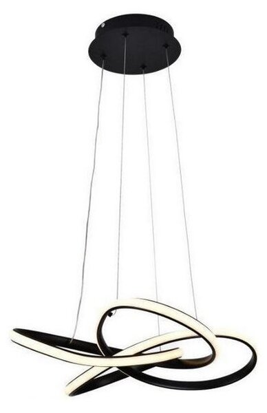 LED Stmívatelný lustr na lanku LED/40W/230V 3000-6500K černá + dálkové ovládání