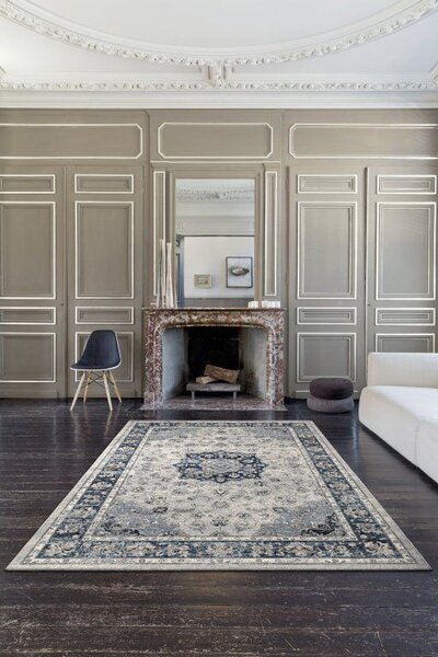 Kusový koberec Ragolle Da Vinci 57559 9686 modrý krémový Rozměr: 133x195 cm
