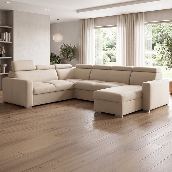 Sedací souprava PEDRO U | 250x315x170 | rozkládací + 2x úložný prostor | VÝBĚR TKANIN