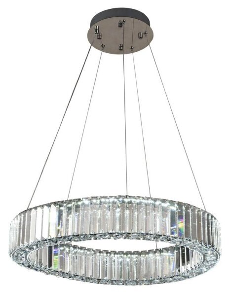 LED Stmívatelný lustr na lanku LED/40W/230V 3000-6500K chrom + dálkové ovládání