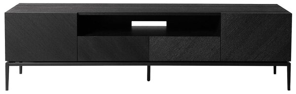 NÍZKÁ KOMODA, černá, 180/50/40 cm home24 - Černé komody, Online Only