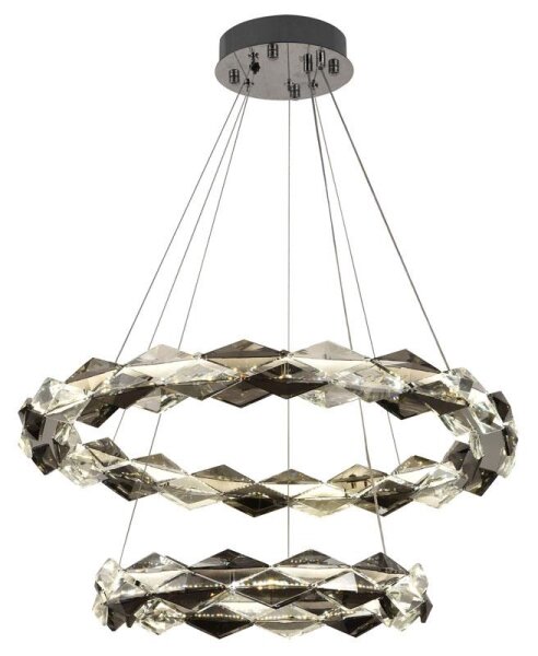 LED Stmívatelný lustr na lanku LED/65W/230V 3000-6500K chrom + dálkové ovládání