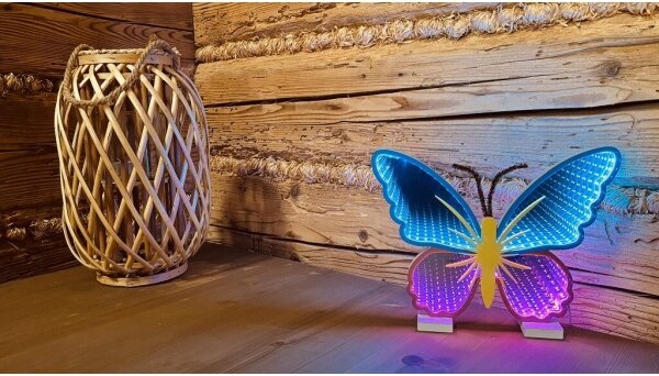2Kids Toys - LED Neonová stolní dekorace LED/5W/USB motýl