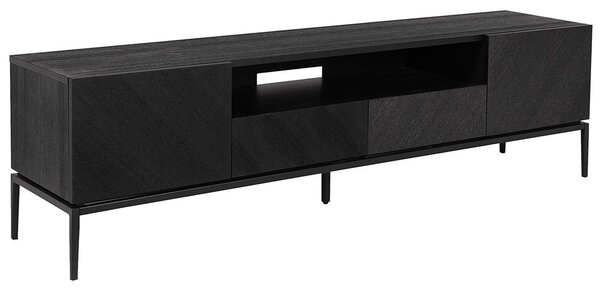 NÍZKÁ KOMODA, černá, 180/50/40 cm home24 - Černé komody, Online Only