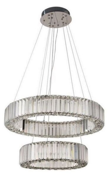 LED Stmívatelný lustr na lanku LED/65W/230V 3000-6500K chrom + dálkové ovládání