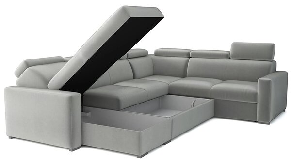 Sedací souprava PEDRO U | 170x315x250 | rozkládací + 2x úložný prostor | VÝBĚR TKANIN
