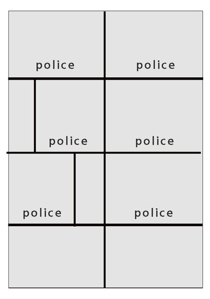 LORIN mo | regál 5 | 90 cm | s policemi a dvířky | PUSH OPEN | kašmír/modrá