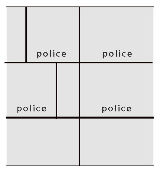 LORIN mo | regál 6 | 90 cm | s policemi a dvířky | PUSH OPEN | kašmír/modrá