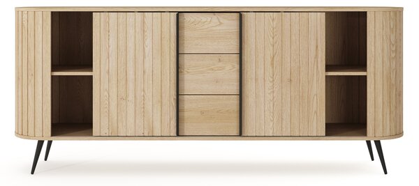 Komoda Luvio 196 cm se zásuvkami - dub cremona