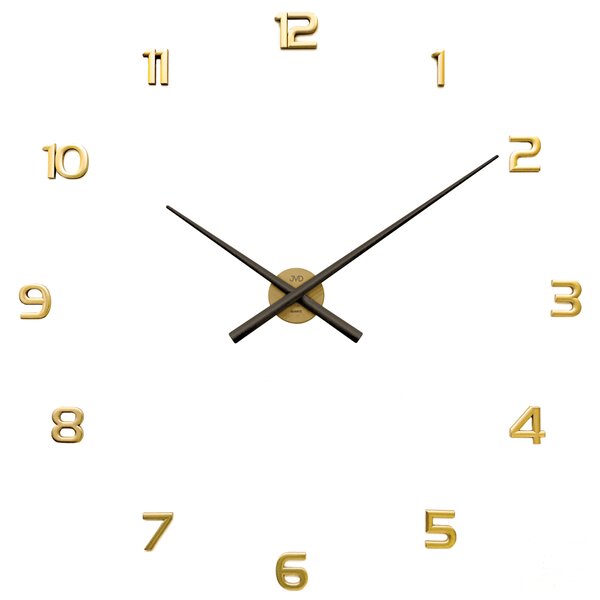 Nalepovací hodiny JVD HT465.2 zlaté