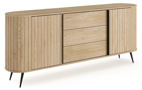 Komoda Luvio 196 cm se zásuvkami - dub cremona