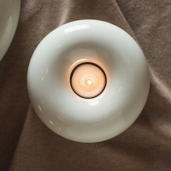 DBKD Svícen Float Tealight - Shiny Creme DK427