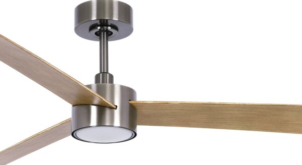 Lucci air 21610449-LED Stmívatelný ventilátor CLIMATE 1xGX53/12W/230Vhnědá/chrom