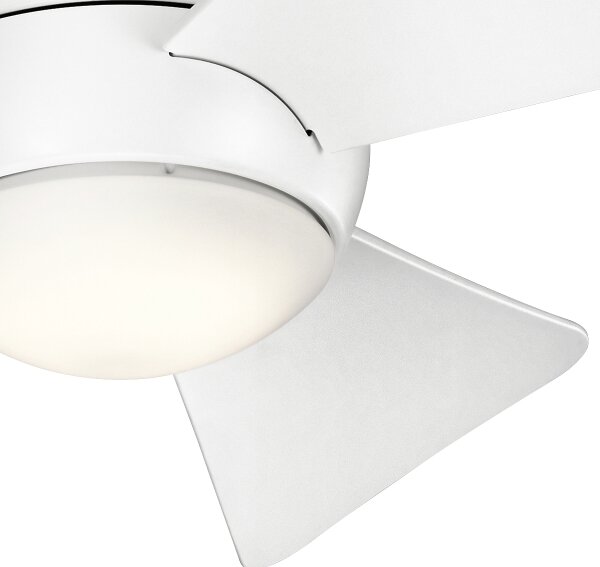 Kichler KLF-SOLA-34-WHT-LED Stmívatelný stropní ventilátor SOLA 10W/230V IP23+DO