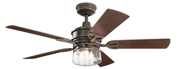 Kichler KLF-LYNDON-52-OZ - Stropní ventilátor LYNDON 3xE27/8W/230V IP23 + DO