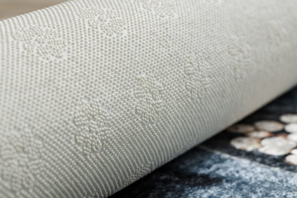 Makro Abra Kusový koberec vhodný k praní ANDRE 1151 Do kuchyně lžíce protiskluzový modrý Rozměr: 80x200 cm