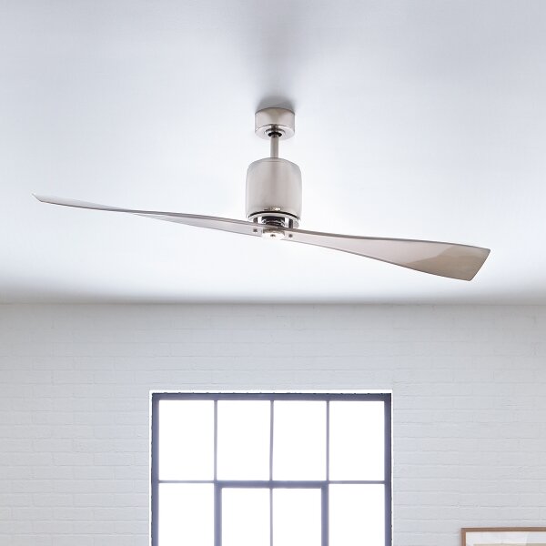 Kichler KLF-FERRON-60-PN - Stropní ventilátor FERRON chrom + dálkové ovládání