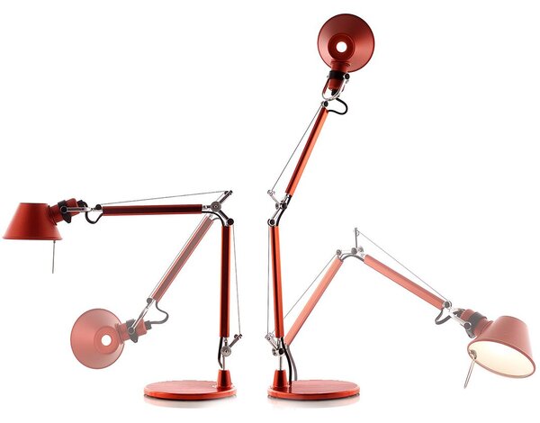 Artemide AS01180057 Tolomeo Micro tavolo, žlutá stolní lampa, 1x6W LED E14, 45+37cm