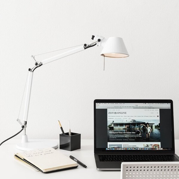 Artemide AS01180057 Tolomeo Micro tavolo, žlutá stolní lampa, 1x6W LED E14, 45+37cm