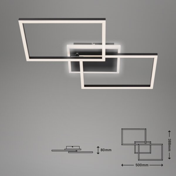 Briloner 3049-015 - LED Stmívatelné stropní svítidlo FRAME LED/40W/230V + DO