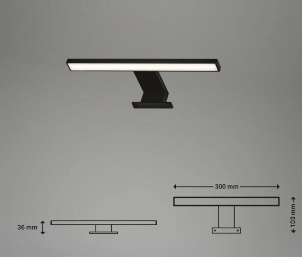 Briloner 2104-015 - LED Koupelnové osvětlení zrcadla DUN LED/5W/230V 30 cm IP44