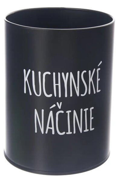 Orion Dóza, plechová, černá, bez víka, KUCHYNSKÉ NÁČINIE SK