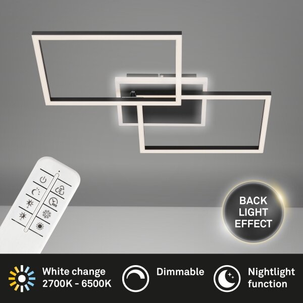 Briloner 3049-015 - LED Stmívatelné stropní svítidlo FRAME LED/40W/230V + DO