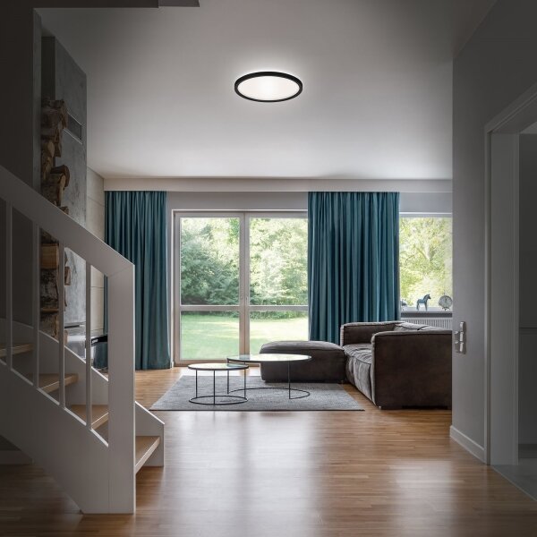 Briloner 3642-415 - LED Koupelnové stropní svítidlo SLIM LED/19W/230V IP44 černá