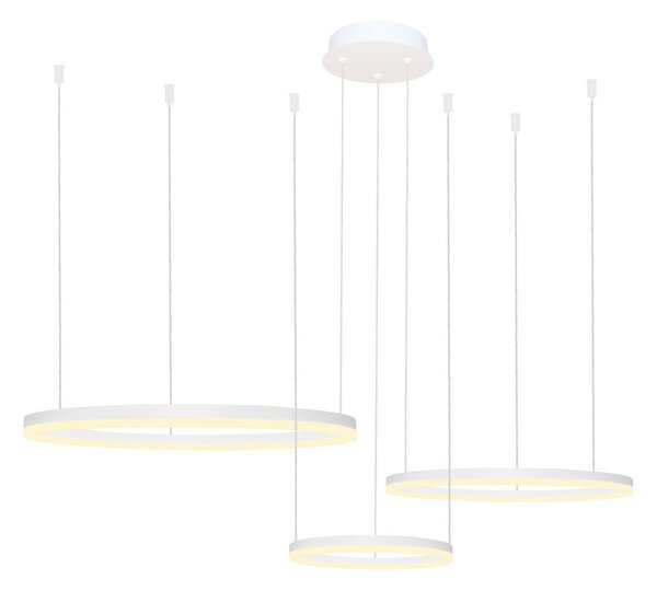 Azzardo AZ4971 - LED Stmívatelný lustr na lanku HALO LED/120W/230V bílá + DO