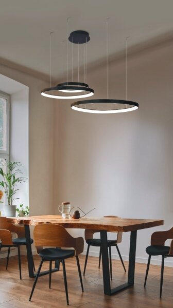 Azzardo AZ5027 - LED Lustr na lanku AMANDA LED/150W/230V černá