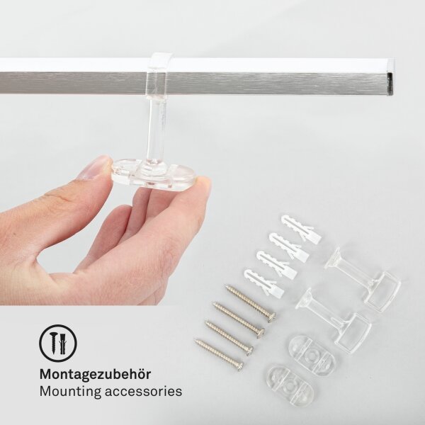 Briloner 3501-018 - LED Přisazený lustr STAFF 5xLED/4,8W/230V matný chrom