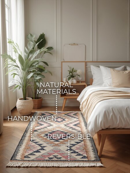 ELLE Decoration, Běhoun Parsa 106260 Cream/Multi z kolekce Elle, 80x200, vícebarevná, kuchyně