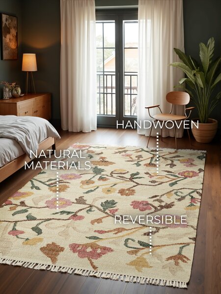 ELLE Decoration, Kusový koberec Violette 106259 Cream/Multi z kolekce Elle, 120x170, vícebarevná, kuchyně