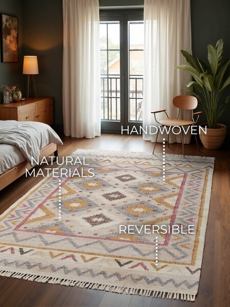 ELLE Decoration, Kusový koberec Imani 106261 Cream/Multi z kolekce Elle, 80x150, vícebarevná, kuchyně