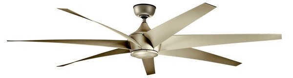 Kichler KLF-LEHR-80-AS - Stropní ventilátor LEHR IP44 + dálkové ovládání