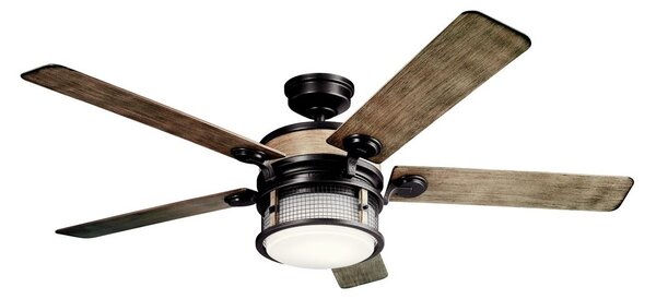 Kichler KLF-AHRENDALE-60-AVI-LED Stmívatelný stropní ventilátor 10W/230V IP44+DO