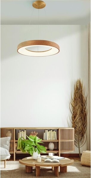 Azzardo AZ5006 - LED Lustr na lanku SANTANA LED/30W/230V hnědá