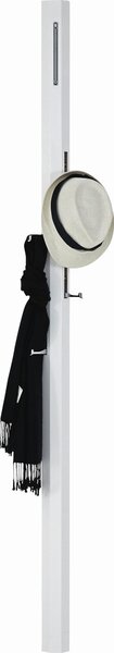 ŠATNÍ PANEL, bílá, javor, 8/185/4 cm - Šatní panely, Online Only