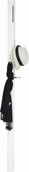 ŠATNÍ PANEL, bílá, javor, 8/185/4 cm - Šatní panely, Online Only