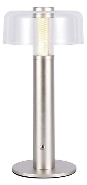 LED Stmívatelná dobíjecí stolní lampa LED/1W/5V 3000K 1800 mAh zlatá