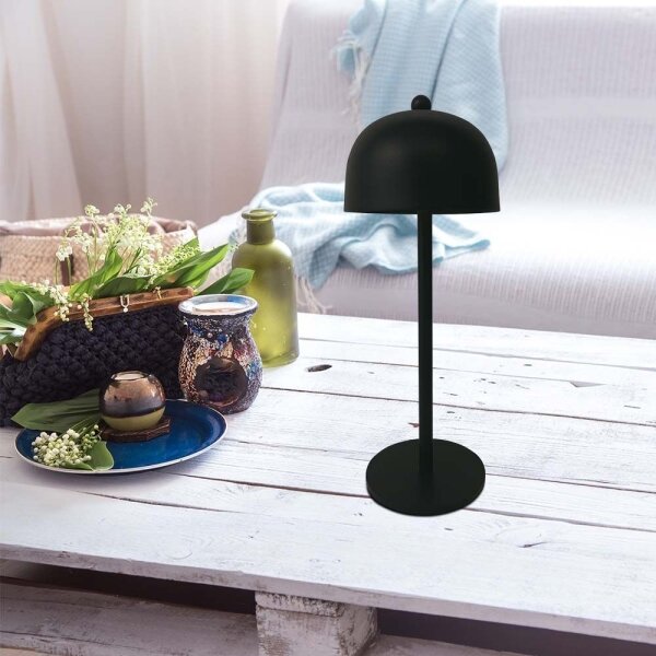 LED Stmívatelná dobíjecí stolní lampa LED/1W/5V 3000-6000K 1800 mAh černá