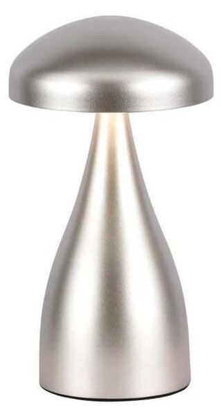 LED Stmívatelná dobíjecí stolní lampa LED/1W/5V 3000-6000K 1800 mAh stříbrná