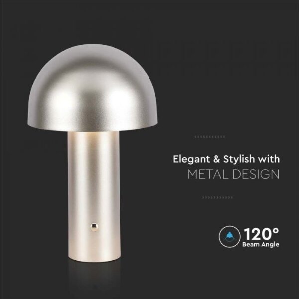 LED Stmívatelná dobíjecí stolní lampa LED/1W/5V 3000-6000K 1800 mAh zlatá