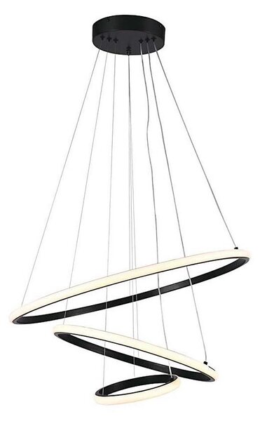 LED Lustr na lanku LED/32W/230V 3000K černá